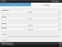 Tablet Screenshot of keystonerealty.ws